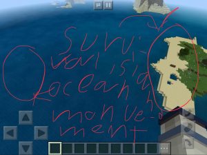 Survival island in Minecraft
