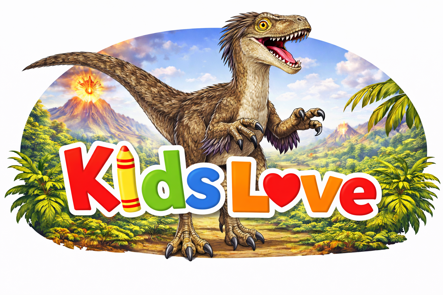 Kids Love Velociraptor